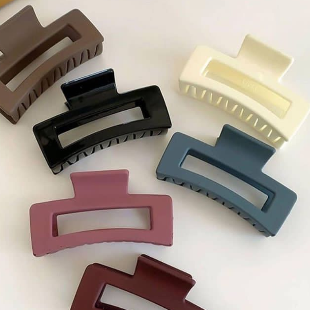 Matte Rectangular Hair Claw Clip – Easy Breezy