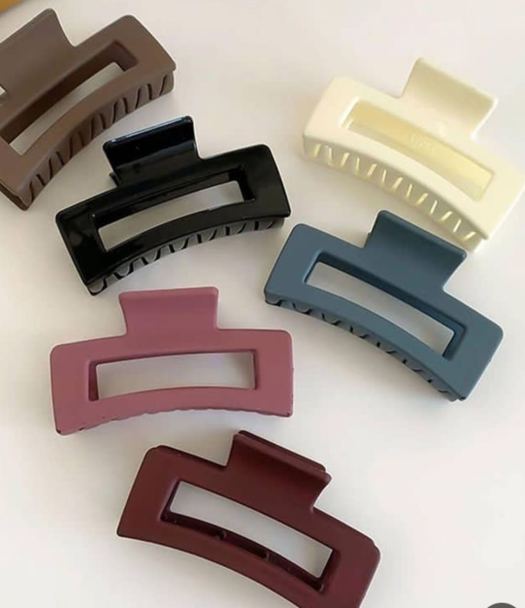 Large Rectangular Hair Claw Clip