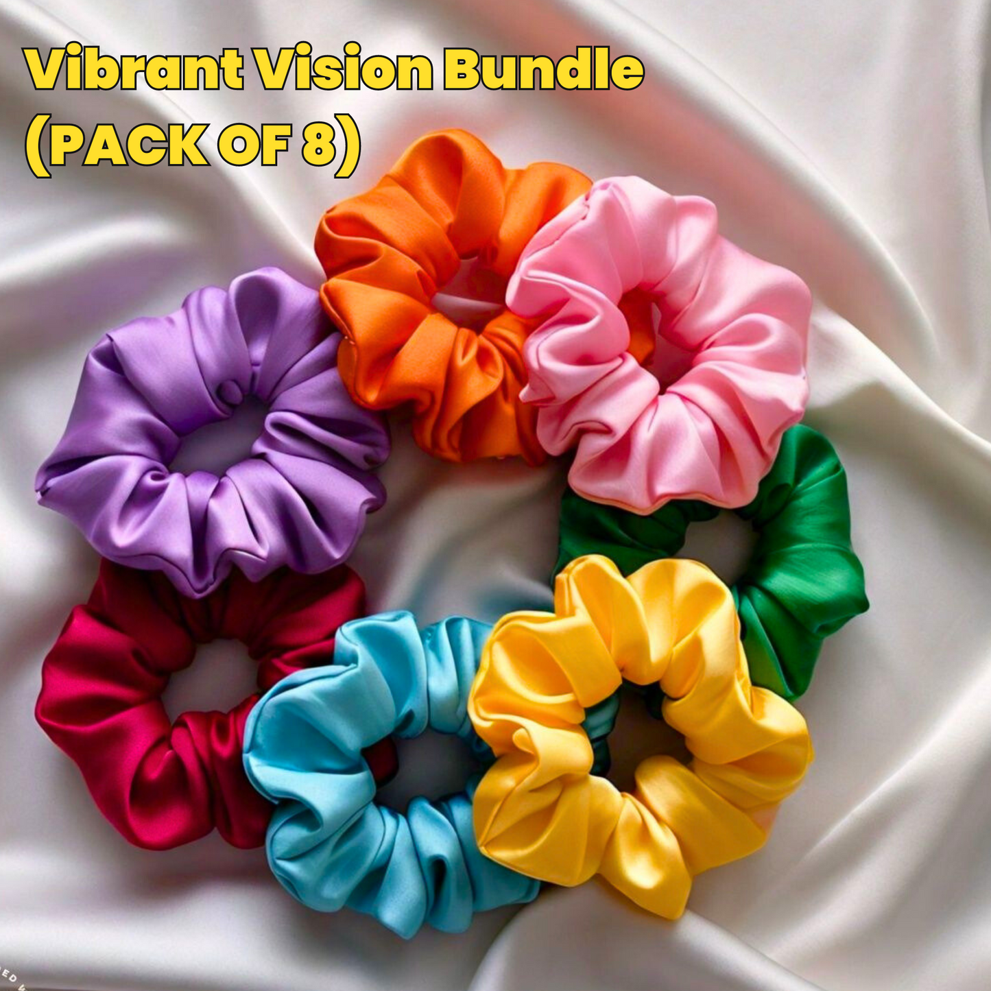 Vibrant Vision Scrunchies Bundle (PACK OF 8)