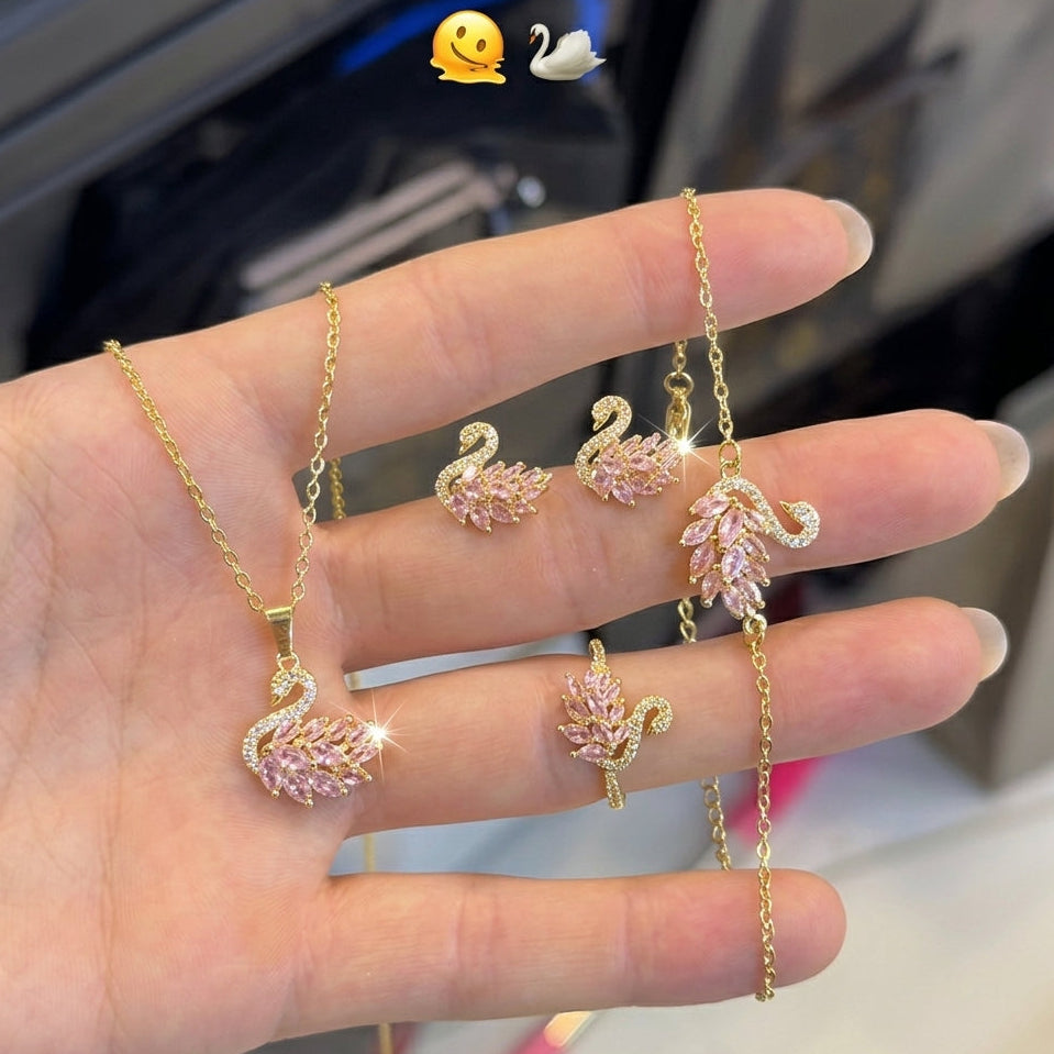Swan Jewelry Set