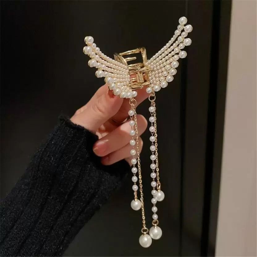 Fancy Claw Clip with Tassel