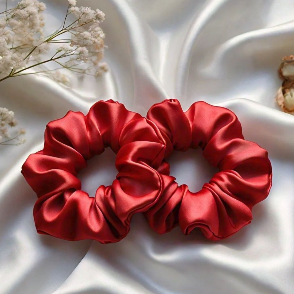 One Silk Scrunchie (Choose Color)