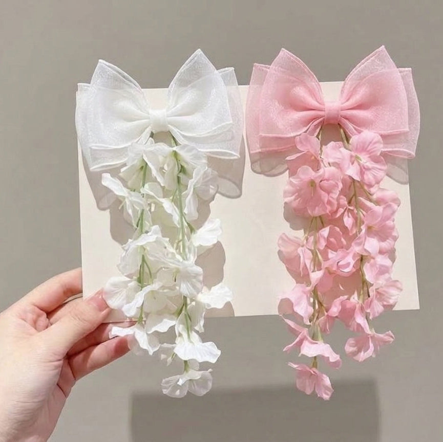 Wisteria Cascade Hair Bow