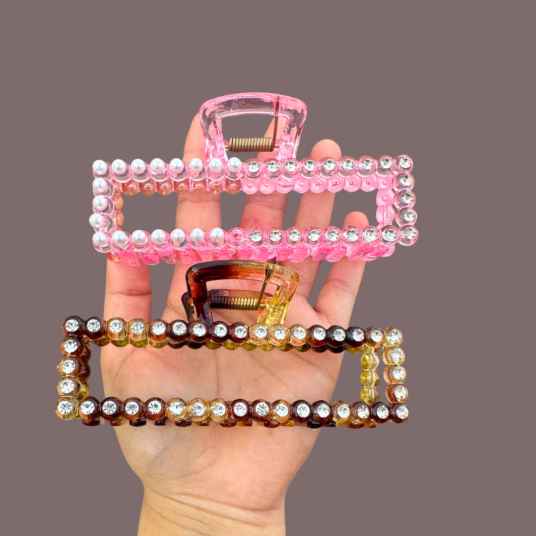 Pearl Shine Rectangle Clip