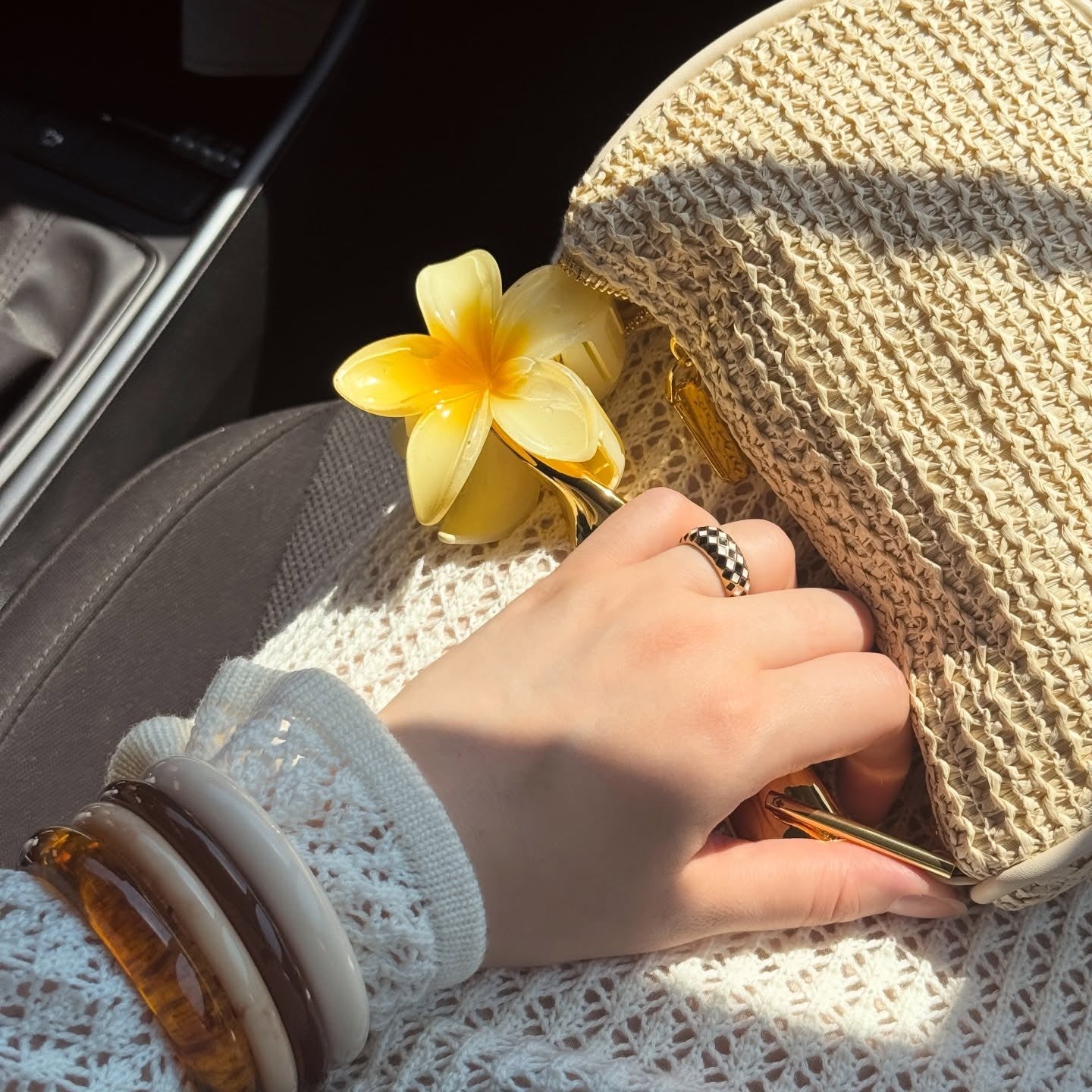 3pcs Large Flower Clip Set