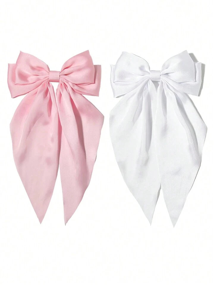 Set of 2 Silk Hair Bows (SELECT OPTION)