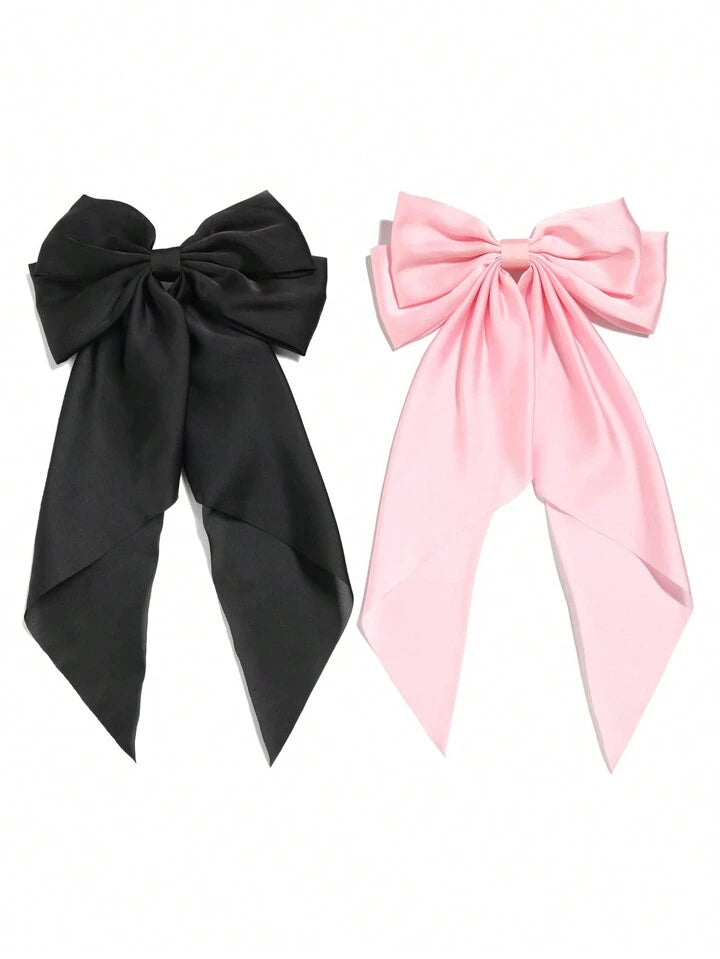 Set of 2 Silk Hair Bows (SELECT OPTION)