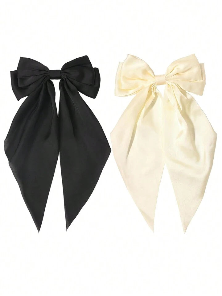 Set of 2 Silk Hair Bows (SELECT OPTION)