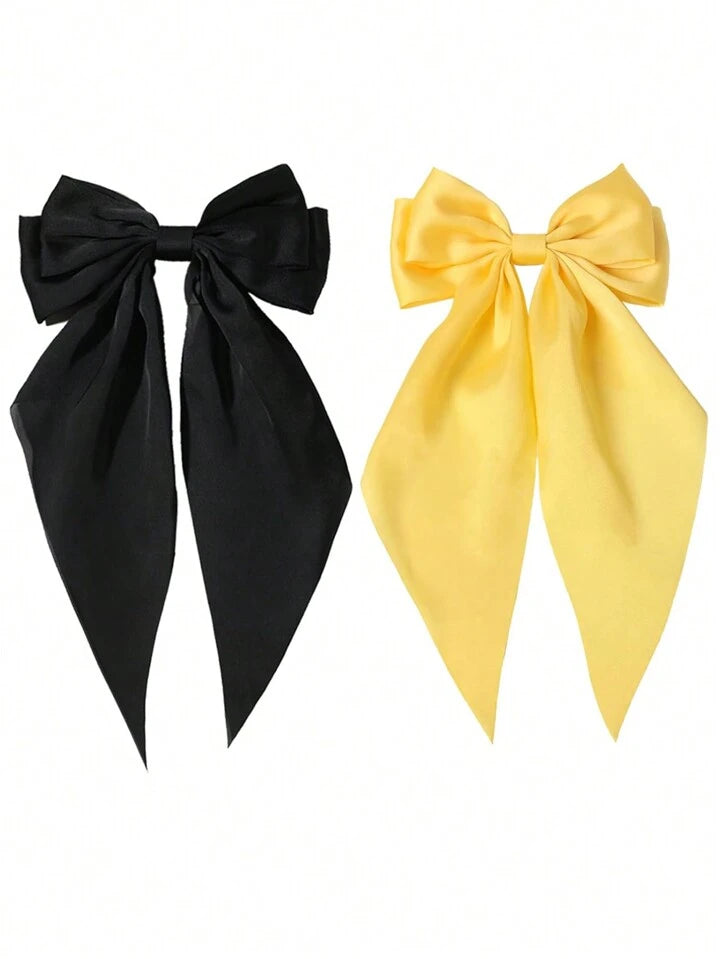 Set of 2 Silk Hair Bows (SELECT OPTION)