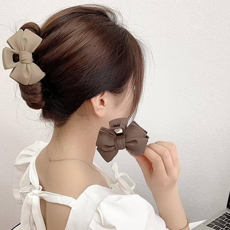 Acrylic Bow Hair Claw Clip