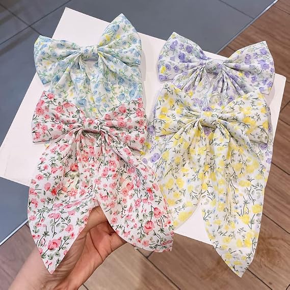 Printed Hair Bow