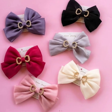 Fancy Bow Clip with Buckle