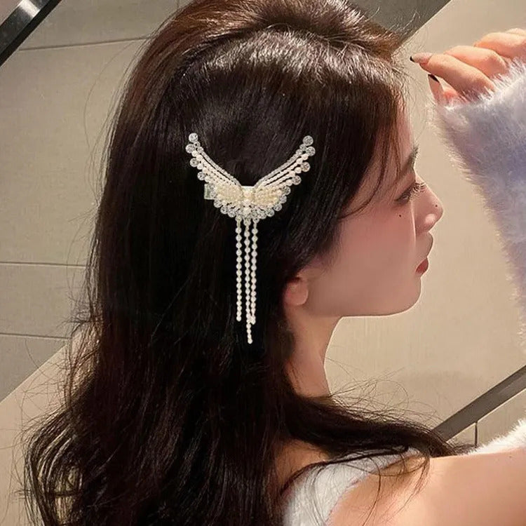 Korean Style Butterfly Hair Pin with Tassel