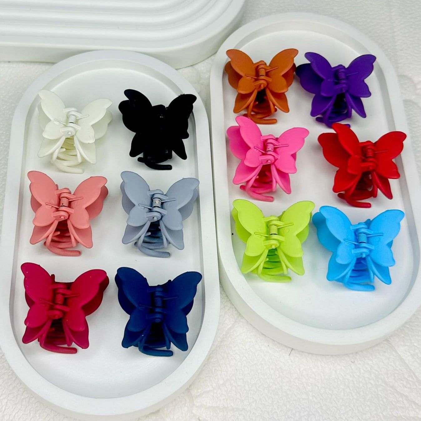 2 Mini Butterfly Claw Clips