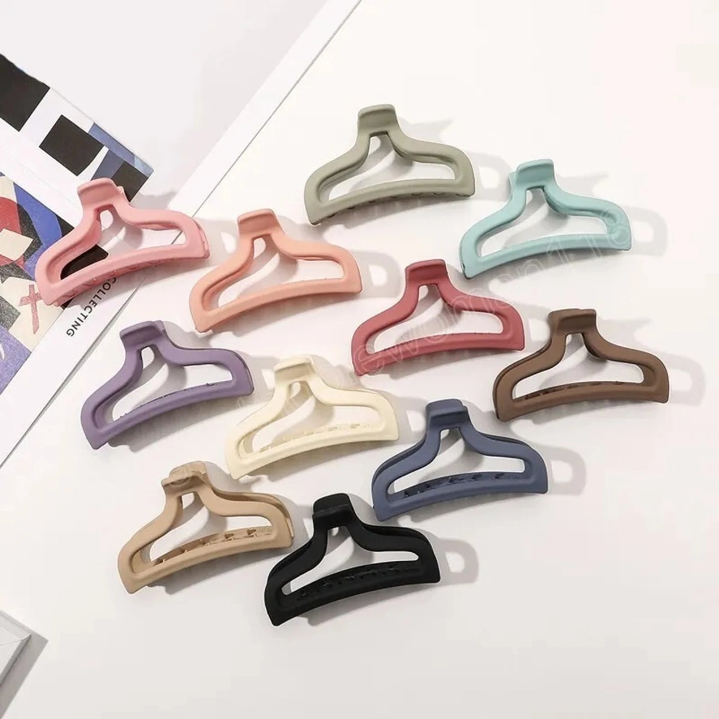 4pc Casual Matte Hair Clip