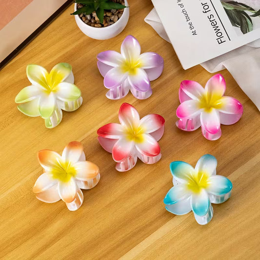 Glossy Plumeria Clip
