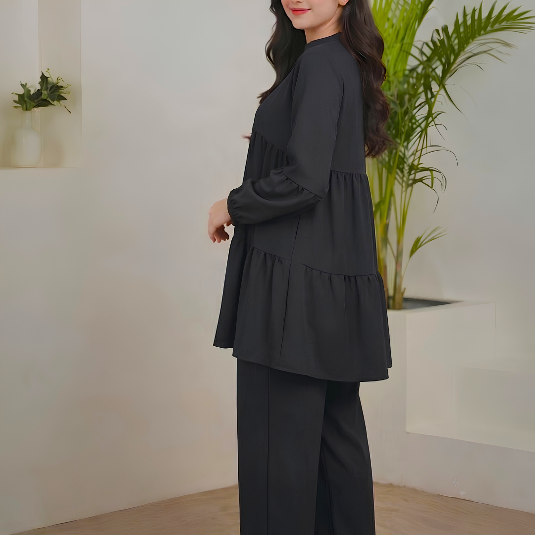 Summer 2pc Stitched - Black