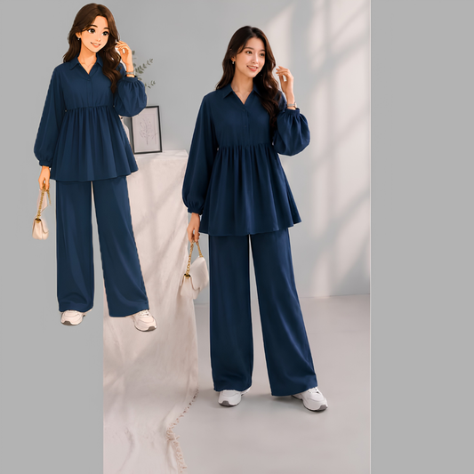 Summer 2pc Stitched - Navy