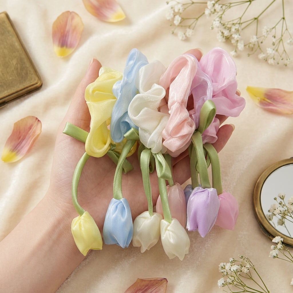 Delicate Tulip Scrunchie