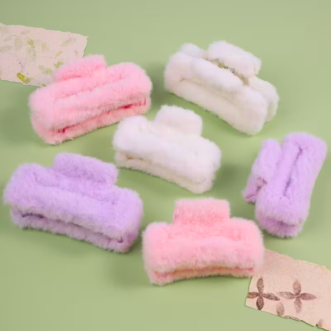 Rectangular Furry Clips