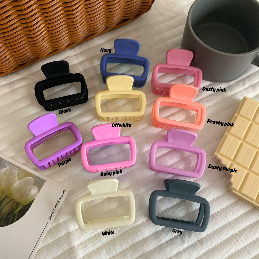 Small Geometrical Claw Clips