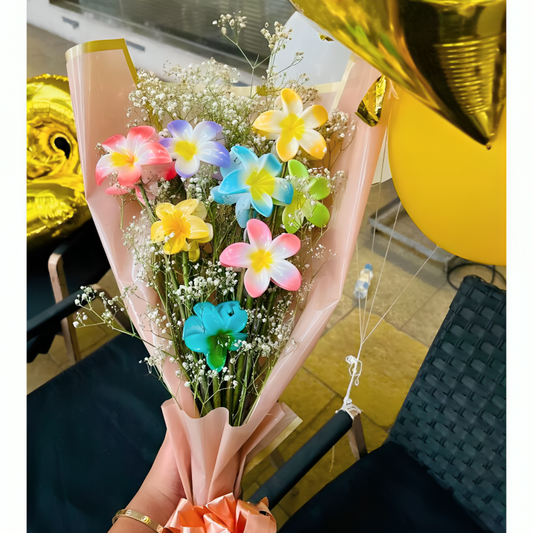 Glossy Claw Clips Bouquet