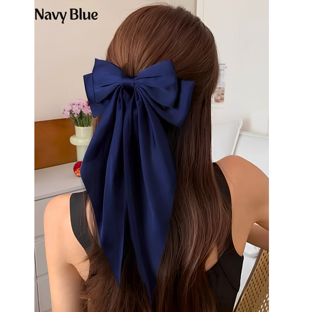 Long Tail Hair Bow (Choose Color)