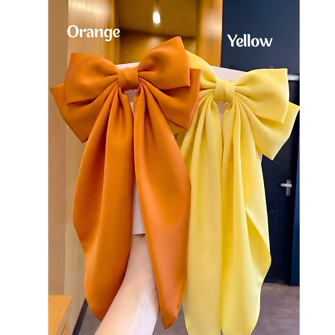 Long Tail Hair Bow (Choose Color)