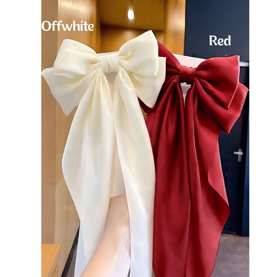 Long Tail Hair Bow (Choose Color)