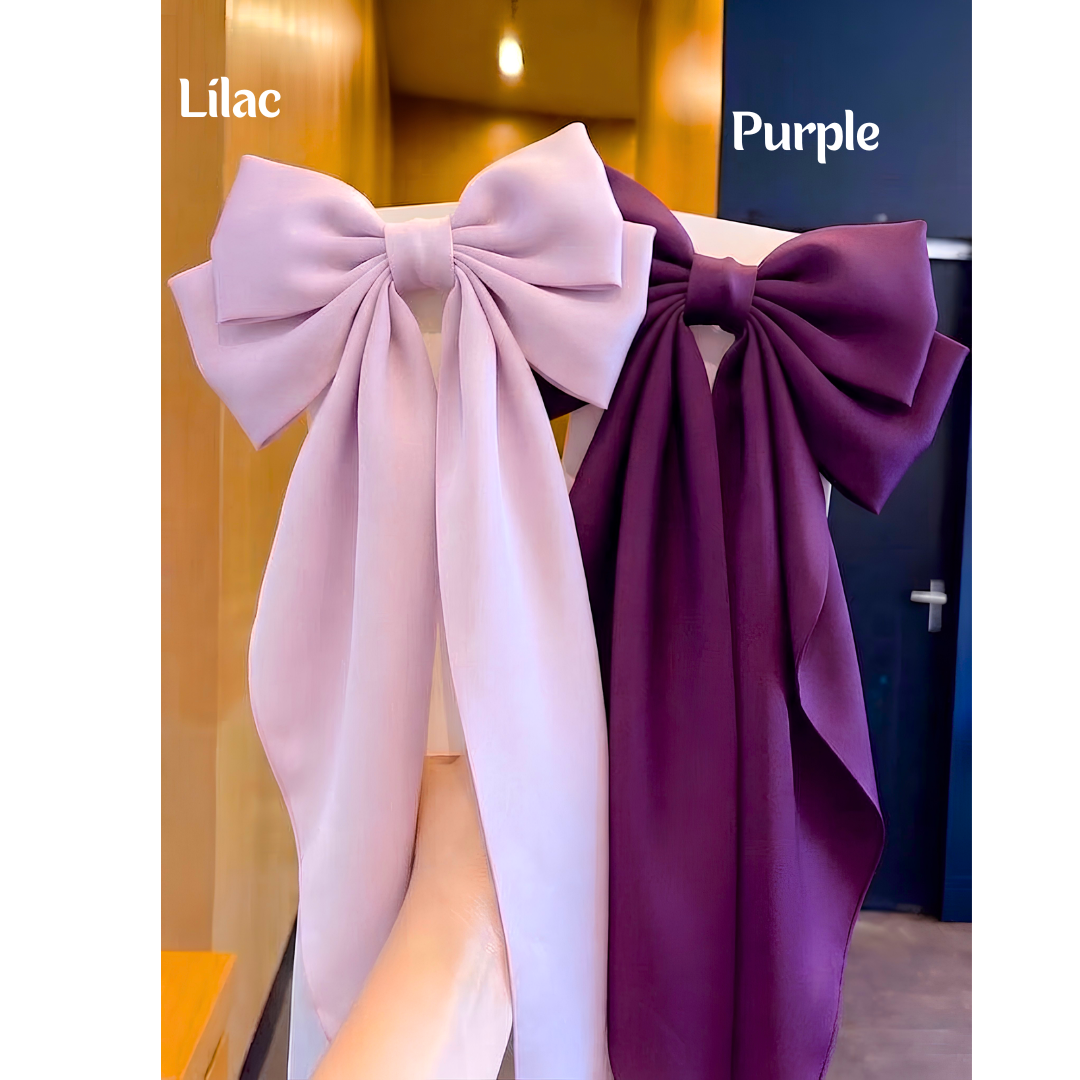 Long Tail Hair Bow (Choose Color)