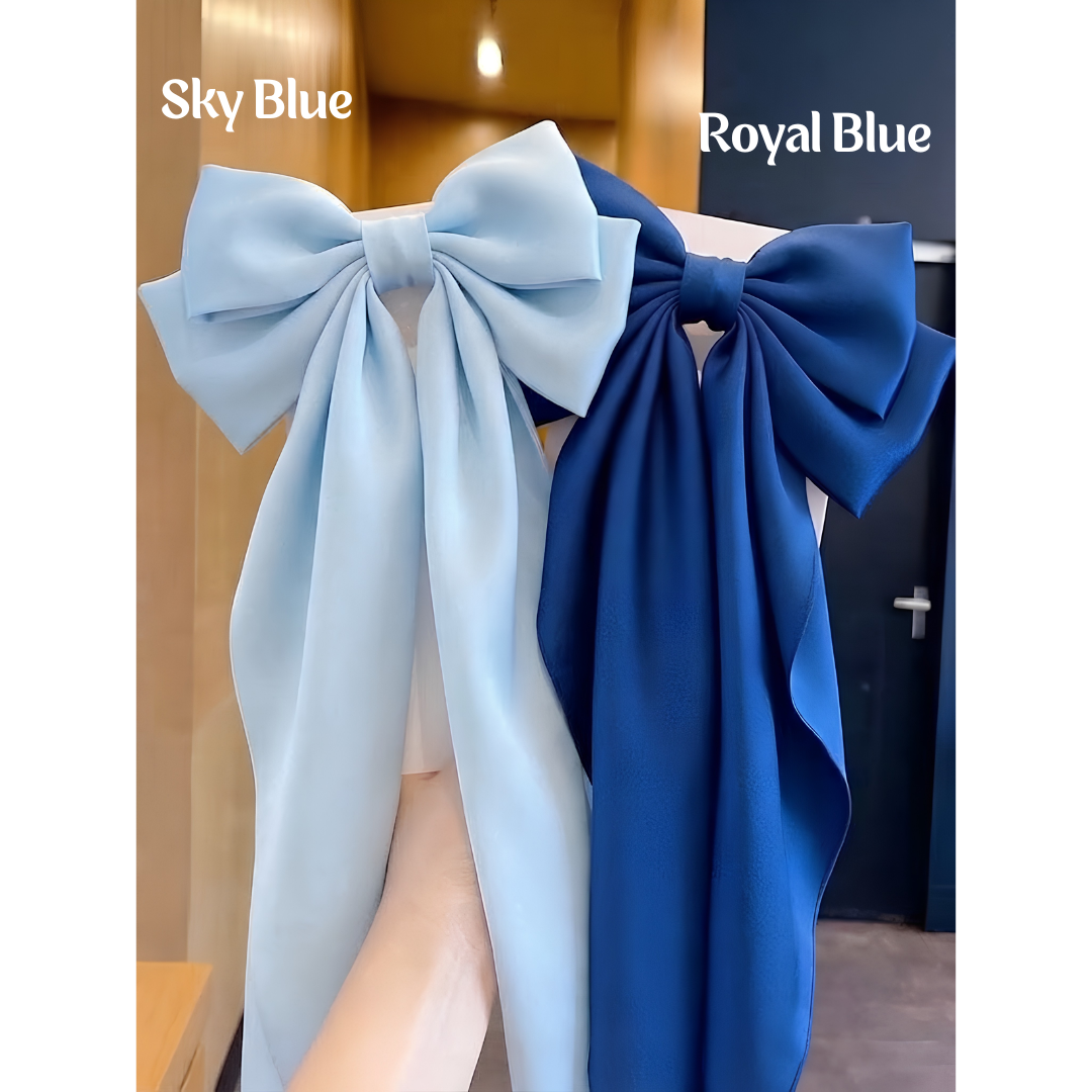 Long Tail Hair Bow (Choose Color)