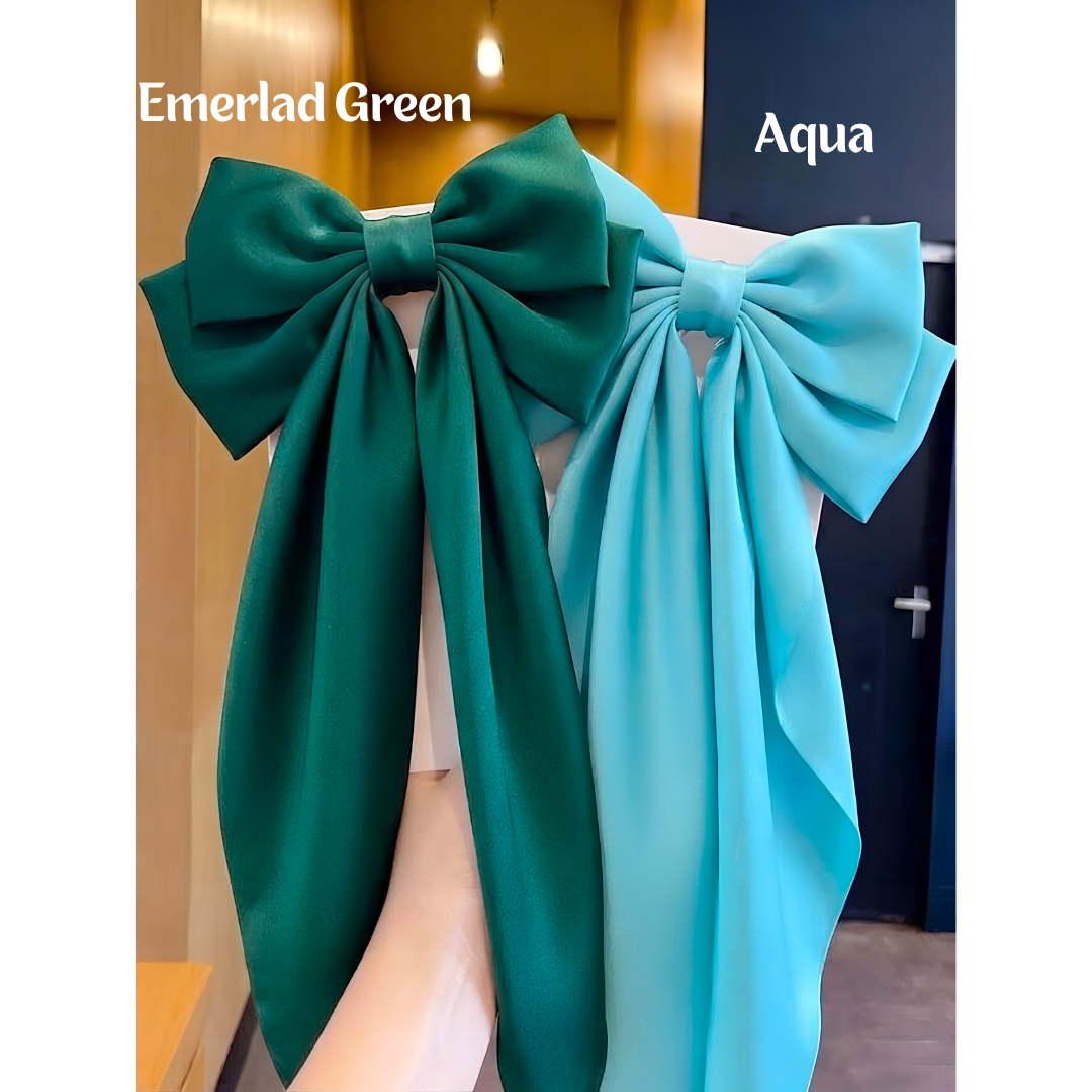 Long Tail Hair Bow (Choose Color)