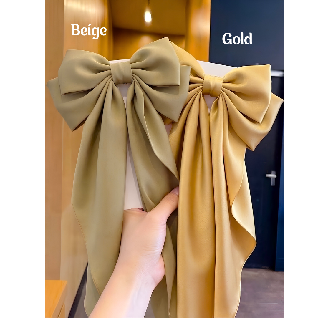 Long Tail Hair Bow (Choose Color)
