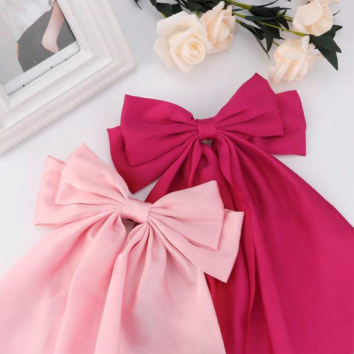 Set of 2 Silk Hair Bows (SELECT OPTION)