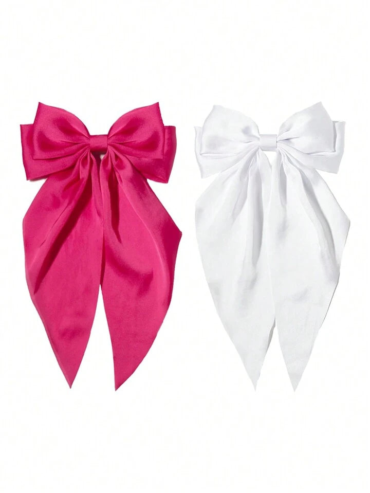 Set of 2 Silk Hair Bows (SELECT OPTION)