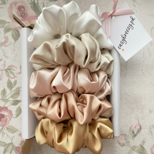 Ivory Scrunchies Bundle