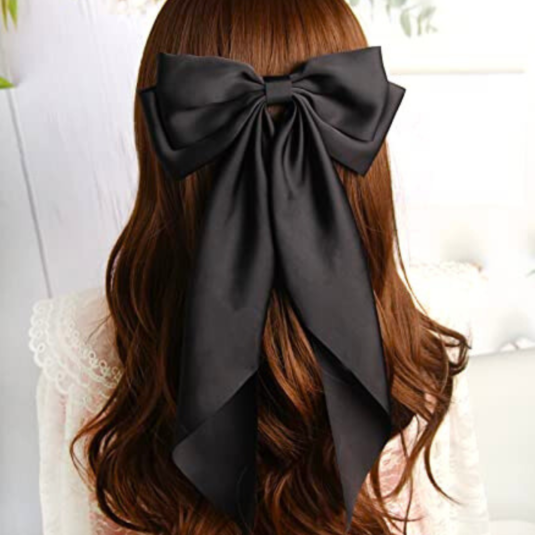 Long Tail Hair Bow Clip (SET OF 4)