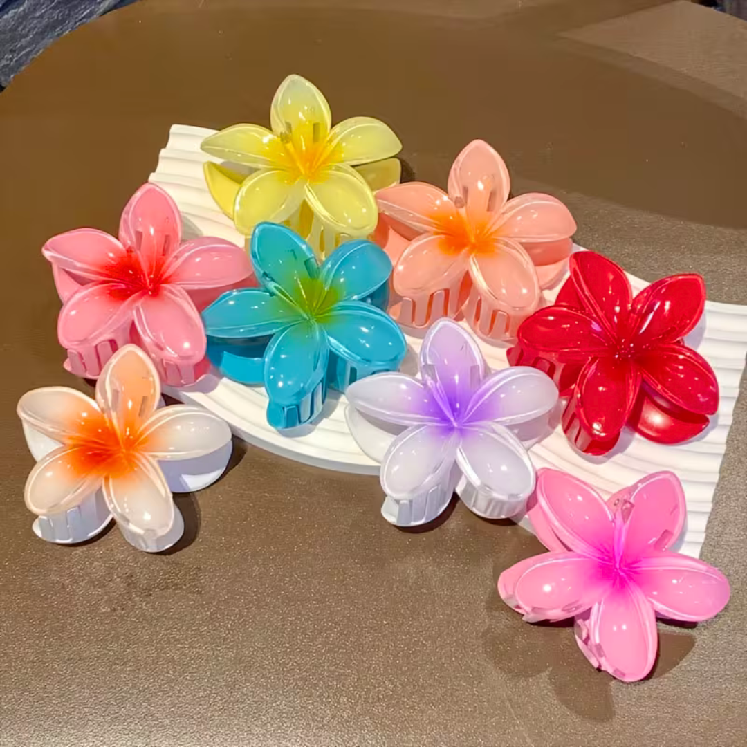 Medium Lotus Flower Claw Clip