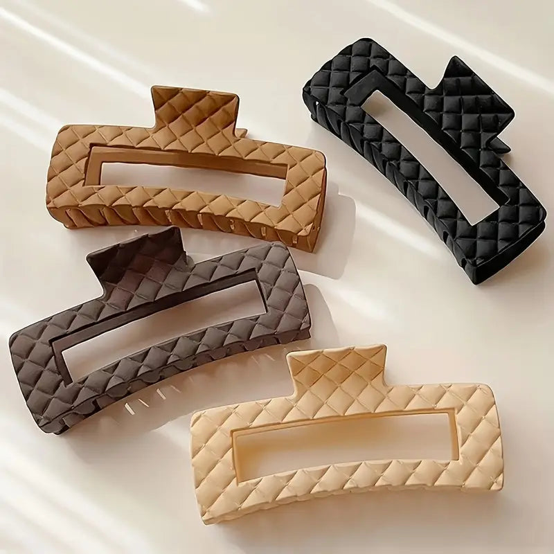 Set of 3 Nude Large Rectangular Claw