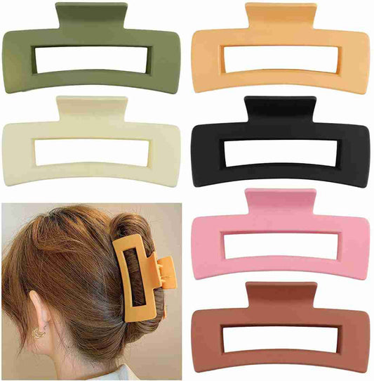 Large Rectangular Hair Claw Clip