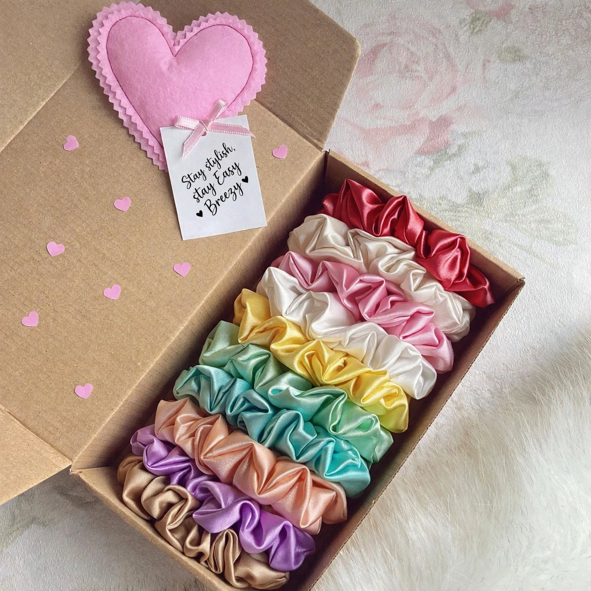 10pcs Casual Scrunchies Bundle (PASTEL)
