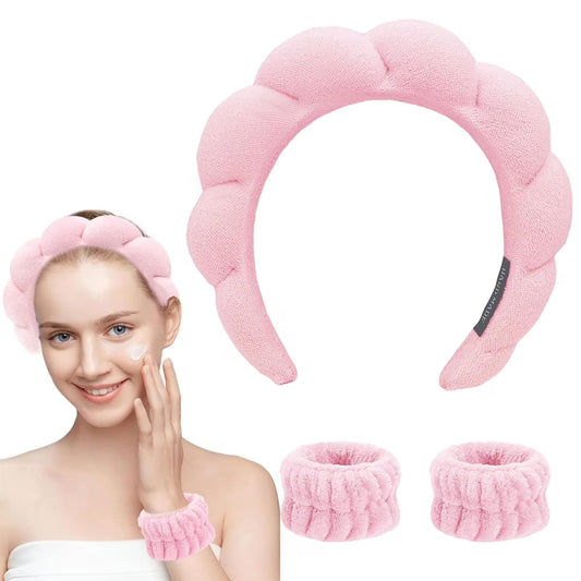 3pc Cloud Headband and Wristband Set