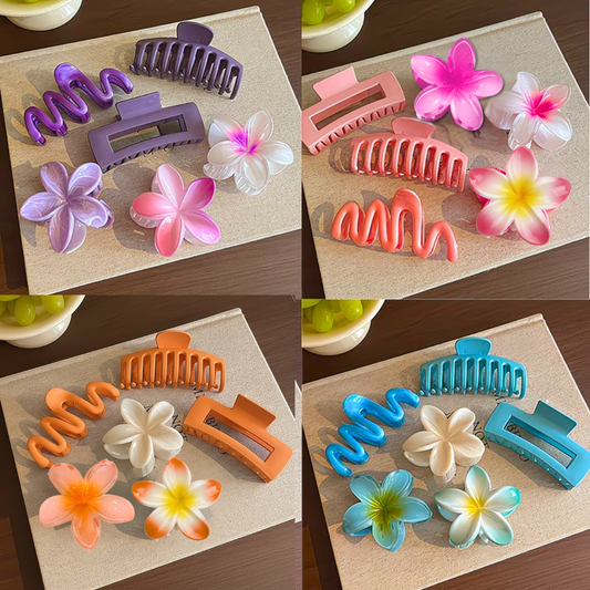 5pcs Playful Hair Claws Bundle