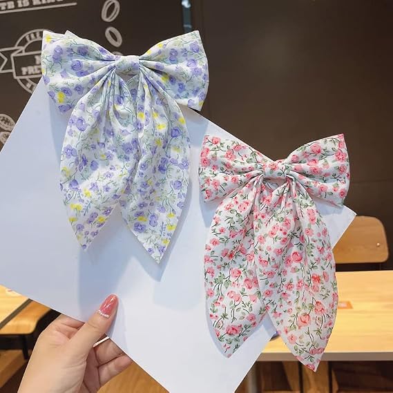 Printed Hair Bow