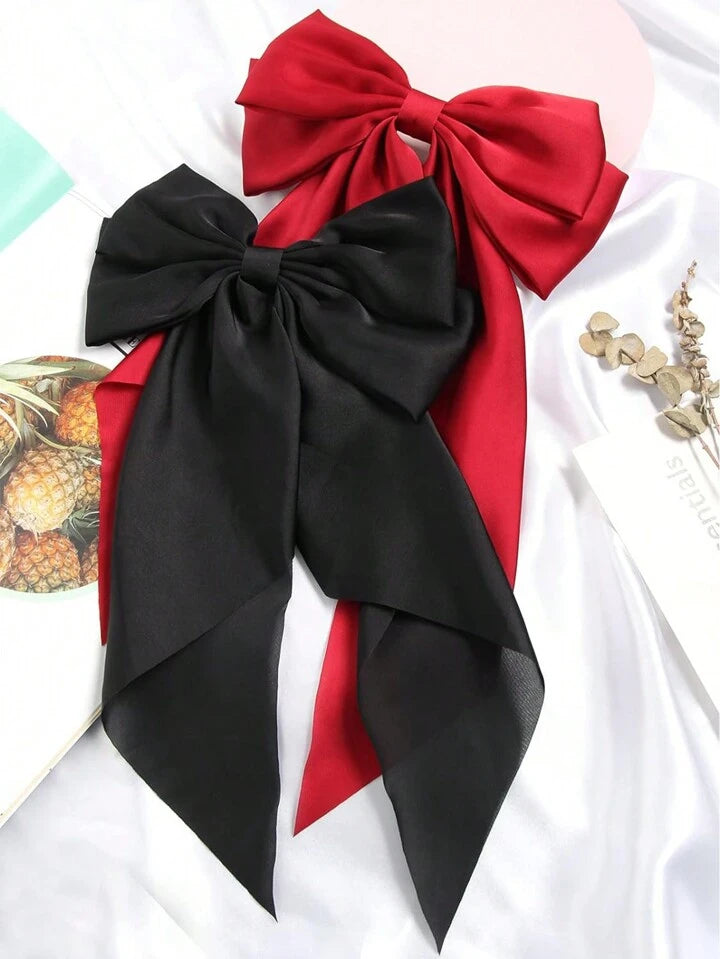 Set of 2 Silk Hair Bows (SELECT OPTION)