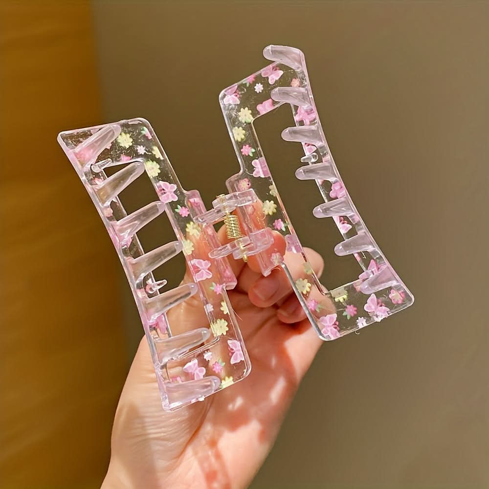 Dreamy Transparent Rectangular Claw