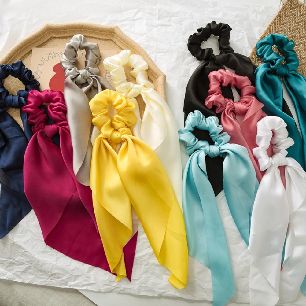 Long Tail Silk Scrunchie (PACK OF TWO)