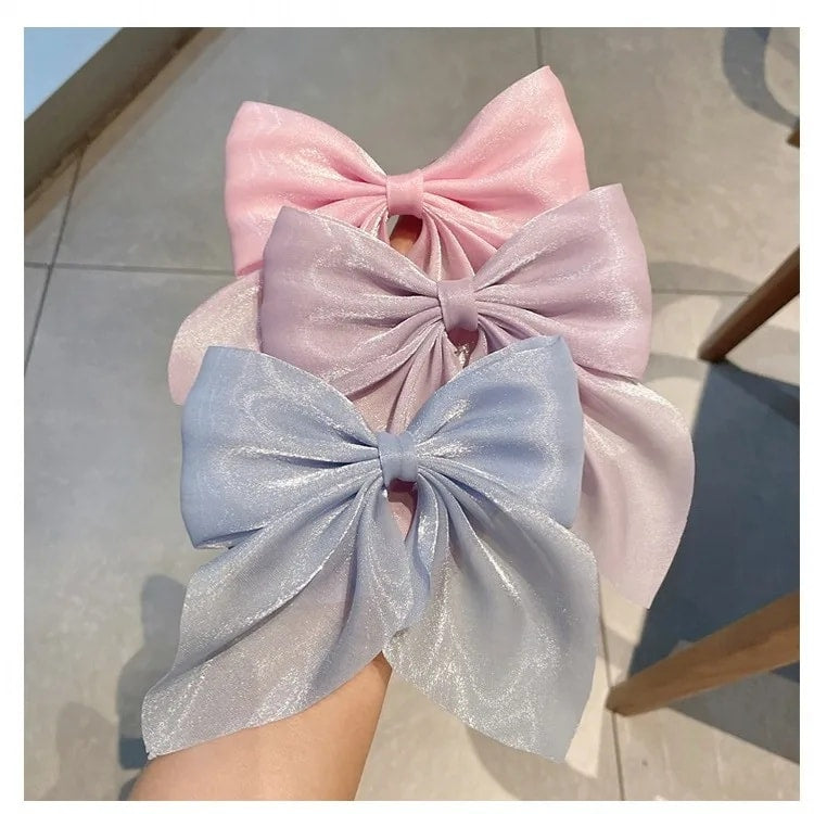 Flower Hair Bow Clip