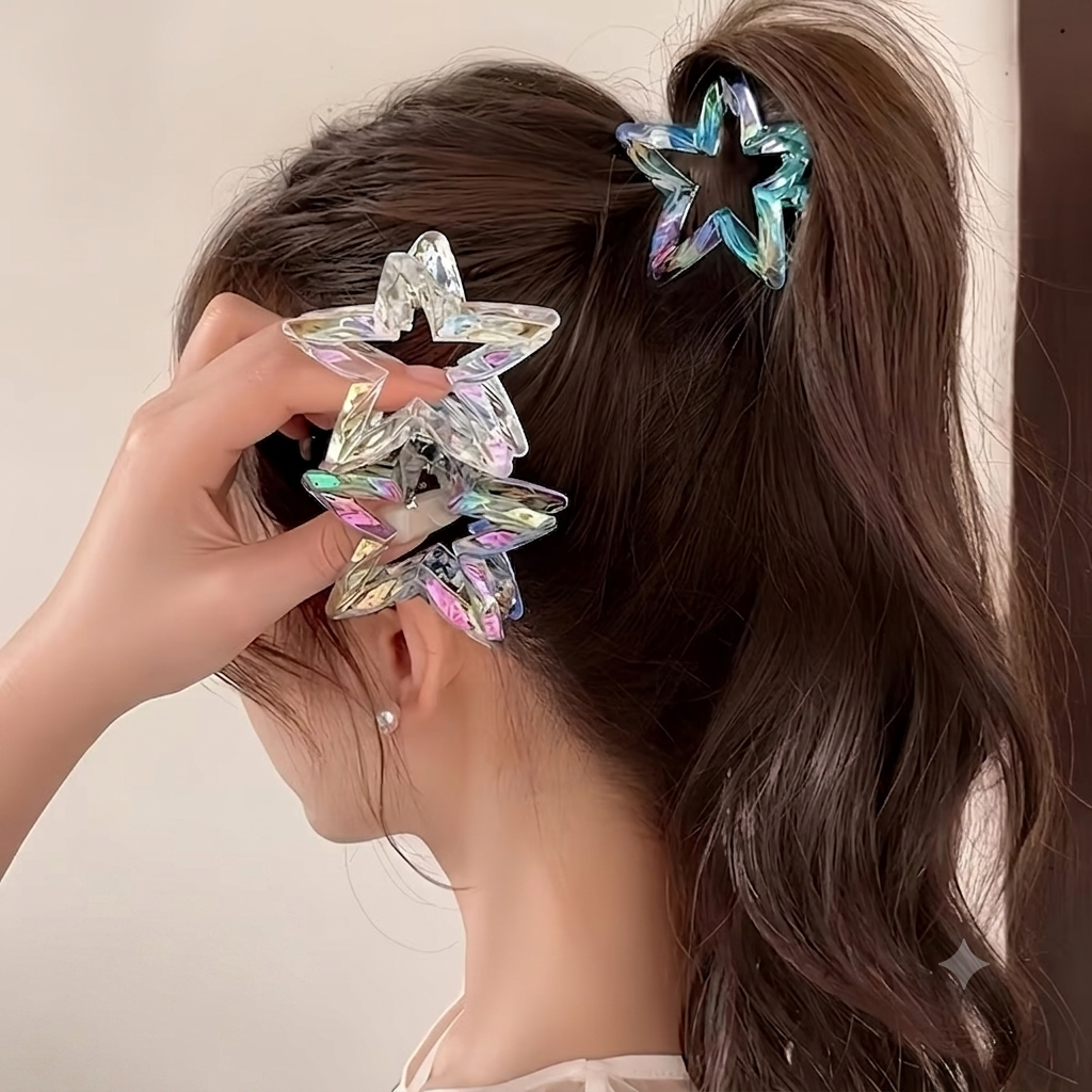Crystal Star Hair Clip
