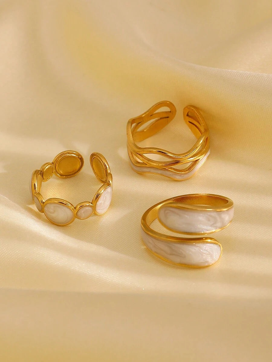 3pcs Statement Rings